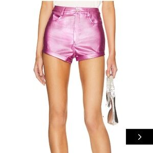 roxy faux leather short